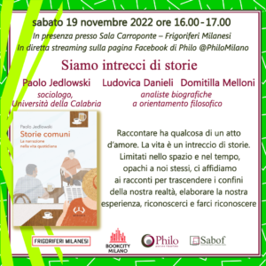 Siamo intrecci di storie. Incontro sul libro «Storie comuni» di Paolo Jedlowski